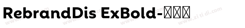 RebrandDis ExBold字体转换
